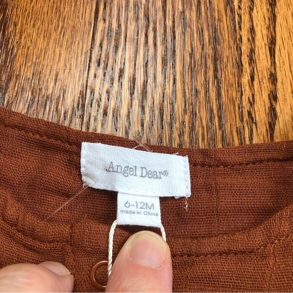 NEW Angel Dear Muslin Romper 6-12 Months - Picture 5 of 5